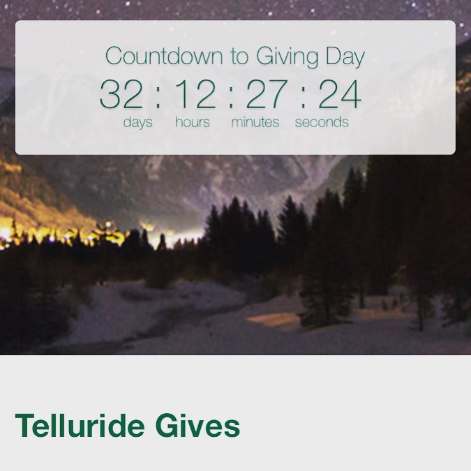 Countdown to Telluride Gives