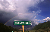 Telluride road sign