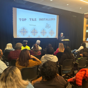 Presentation of top tile installers